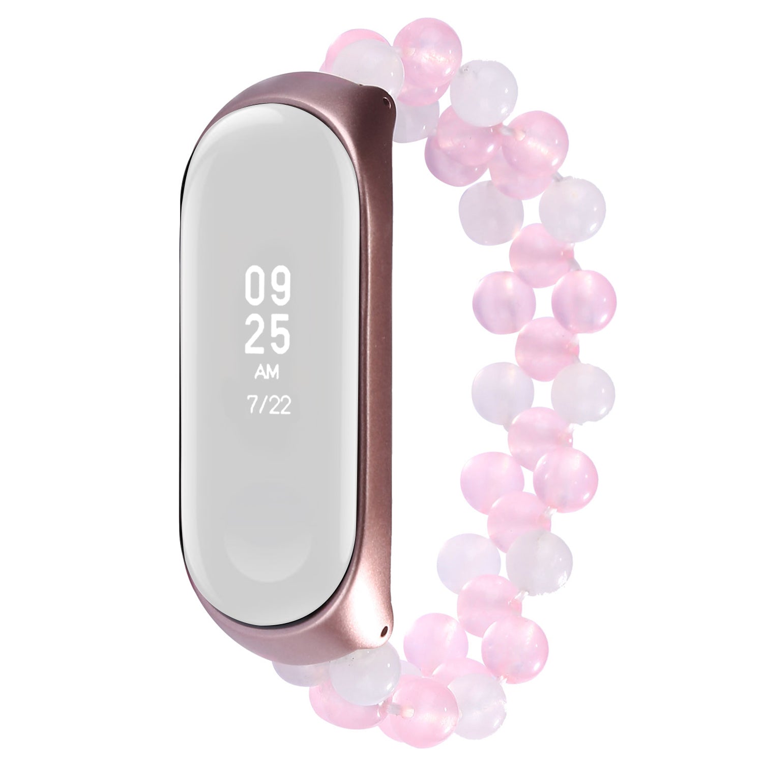 Women Fashion Jade Beaded Bracelet Wrist Strap for Xiaomi Mi Band 3 4 Replacement Smart Watch Band Women Fashion Jade Beaded Bracelet Wrist Strap for Xiaomi Mi Band 3 4 Replacement Smart Watch Band